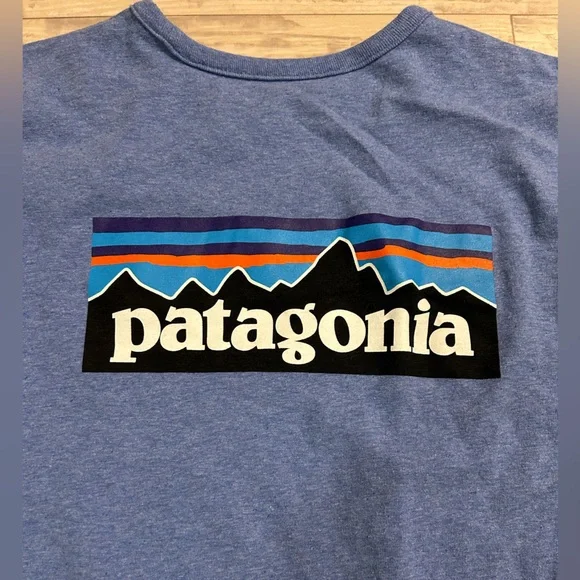 Patagonia Heather Blue Crew Neck Shirt - Picture 7 of 7